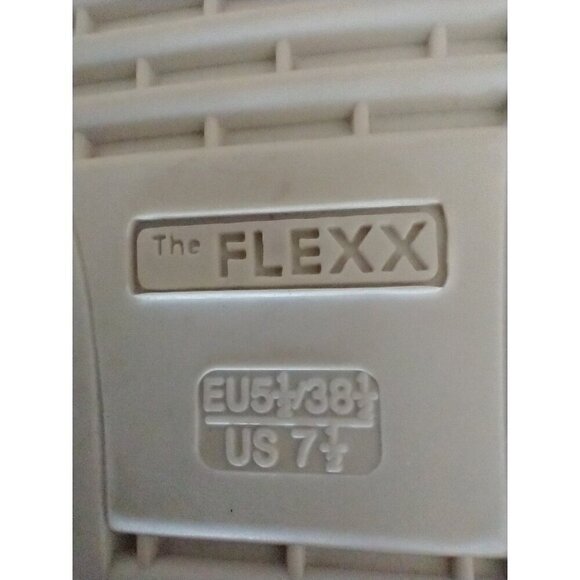 The Flexx Dockside Loafer Women's  Suede Platform Gray Print Shimmer EUC - 7.5M - Picture 9 of 9